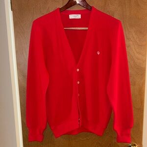 Vintage Christian Dior Monsieur V-Neck Long Sleeve Cardigan Size L 1980s